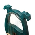 thumbnail image 5 of YILIKISS Lyre Harp Mahogany Body Harp 16 Strings W/ Tuning Wrench String Pick Set, 5 of 9