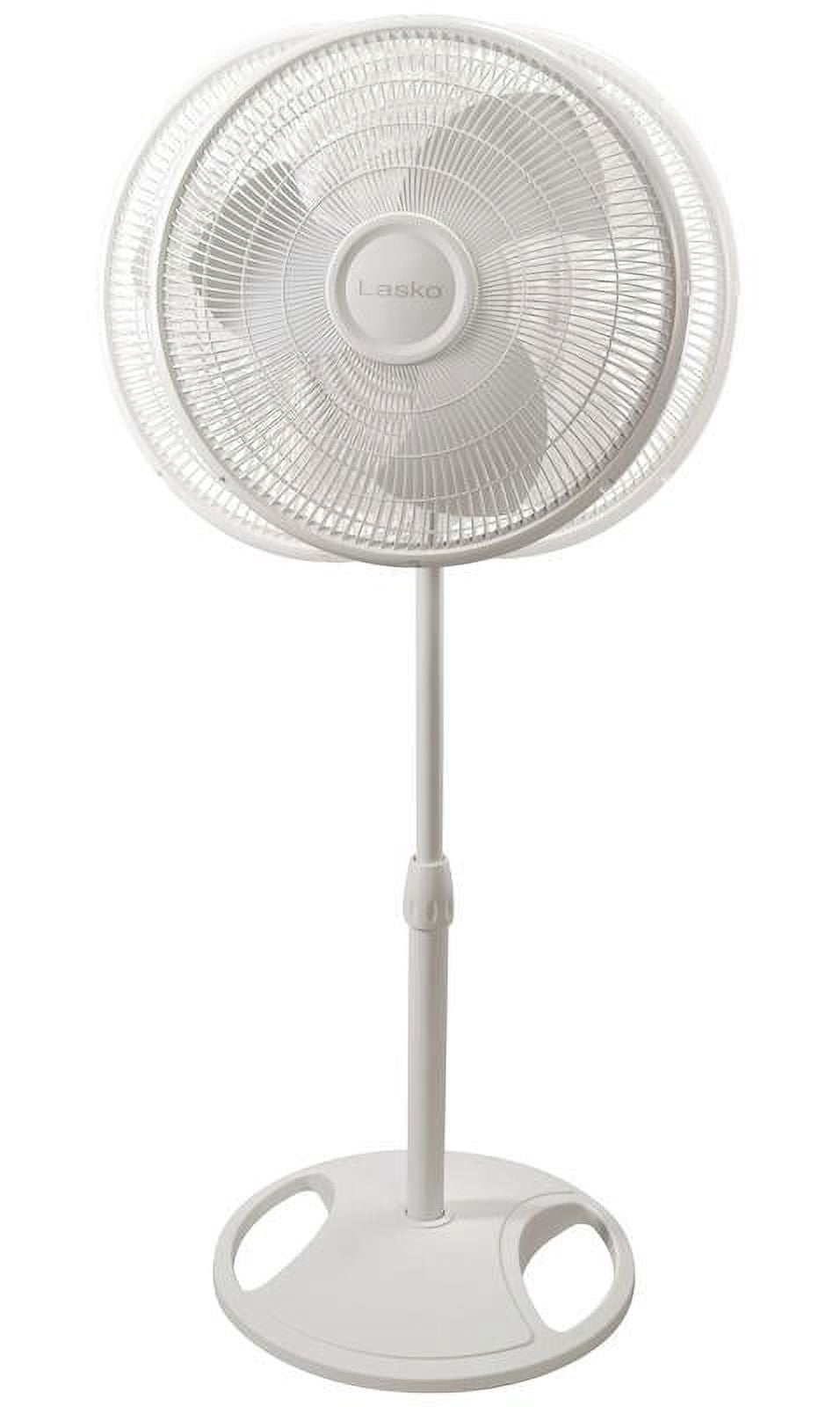 Lasko 16 Oscillating 3-Speed Pedestal Fan, S16200, White - Walmart.com