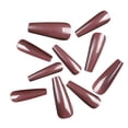 thumbnail image 1 of Fiudx Caja de 100 Uñas Postizas Mate con Parches Largos para Decoración de Uñas, Uñas Esmeriladas Completas, 1 of 2