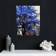 thumbnail image 4 of COMIO Blue Trees with Leaves Canvas Wall Art Modern Abstract Fall Forest Landscape Pictures Paintings for Living Room Bedroom Home Decorations, 4 of 4