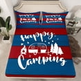 thumbnail image 2 of Homewish 4-Piece Queen Sheet Set, Camping Lodge Cabin, Microfiber Teen Bedding, 2 of 7
