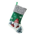 thumbnail image 4 of 1pc Cloth Christmas Stockings Holiday Gift Holders Xmas Tree Drop Ornaments Faceless Santa Sock Kids Bed Hanging Socks, 4 of 5