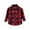 Red, variant on XEGLSBU Boys Long Sleeve Shirts Size 10 Kids Flannel Tops Plaid Long Sleeve Lapel Button down Shacket Baby Boys Girls Shirt Top Outwear Green Size 18-24 Months