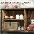 thumbnail image 3 of 70" Hall Tree with Bench, Metal Frame Entryway Organizer with Shoe Storage, Hooks & Shelf for Mudroom, Hallway, 3 of 6