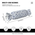 thumbnail image 3 of Wukai Dark Blue Snowflakes Print Candy Pillow Cylindrical Pillows Sofa Pillow Neck Hand Support Pillows Including Insert Lumbar Pillows, 3 of 8