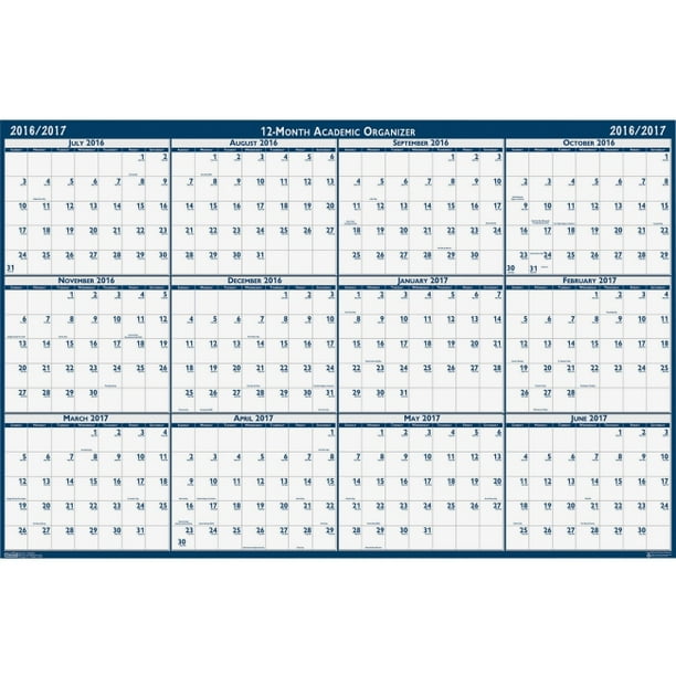 House of Doolittle Academic JulyJune Wall Calendar Julian Monthly