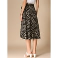thumbnail image 4 of DARING DIVA Women's Tie Front Split Floral Wrap Midi Skirts L Black, 4 of 6