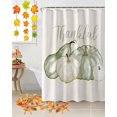 thumbnail image 3 of Fall Thanksgiving Sage Green Pumpkin Shower Curtain Set ，Waterproof Fabric Shower Curtains Shower Curtains for Bathroom,Bathroom Decor 72"x72", 3 of 7
