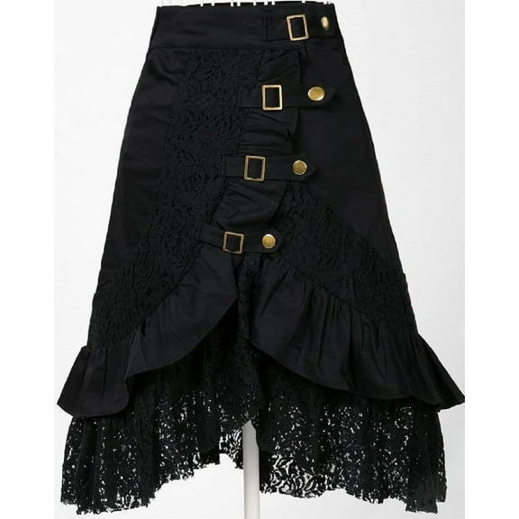 Hippie Boho Metal Retro Design A Line Gypsy Skirts