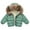 Green, variant on Mercatoo Baby Boy Girl Winter Coat Thick Warm Fleece Lined Hooded Puffer Jacket Fu𝐫 Collar Down Outerwear Toddler Boys Jackets