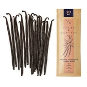 Heart & Harvest Madagascar Vanilla Beans Extract Pods Grade A 20 Beans