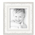 thumbnail image 2 of ArtToFrames 8" x 9" Majestic White Picture Frame, 8x9 inch Silver Wood Poster Frame (WOM-5198),  Pack, 2 of 7