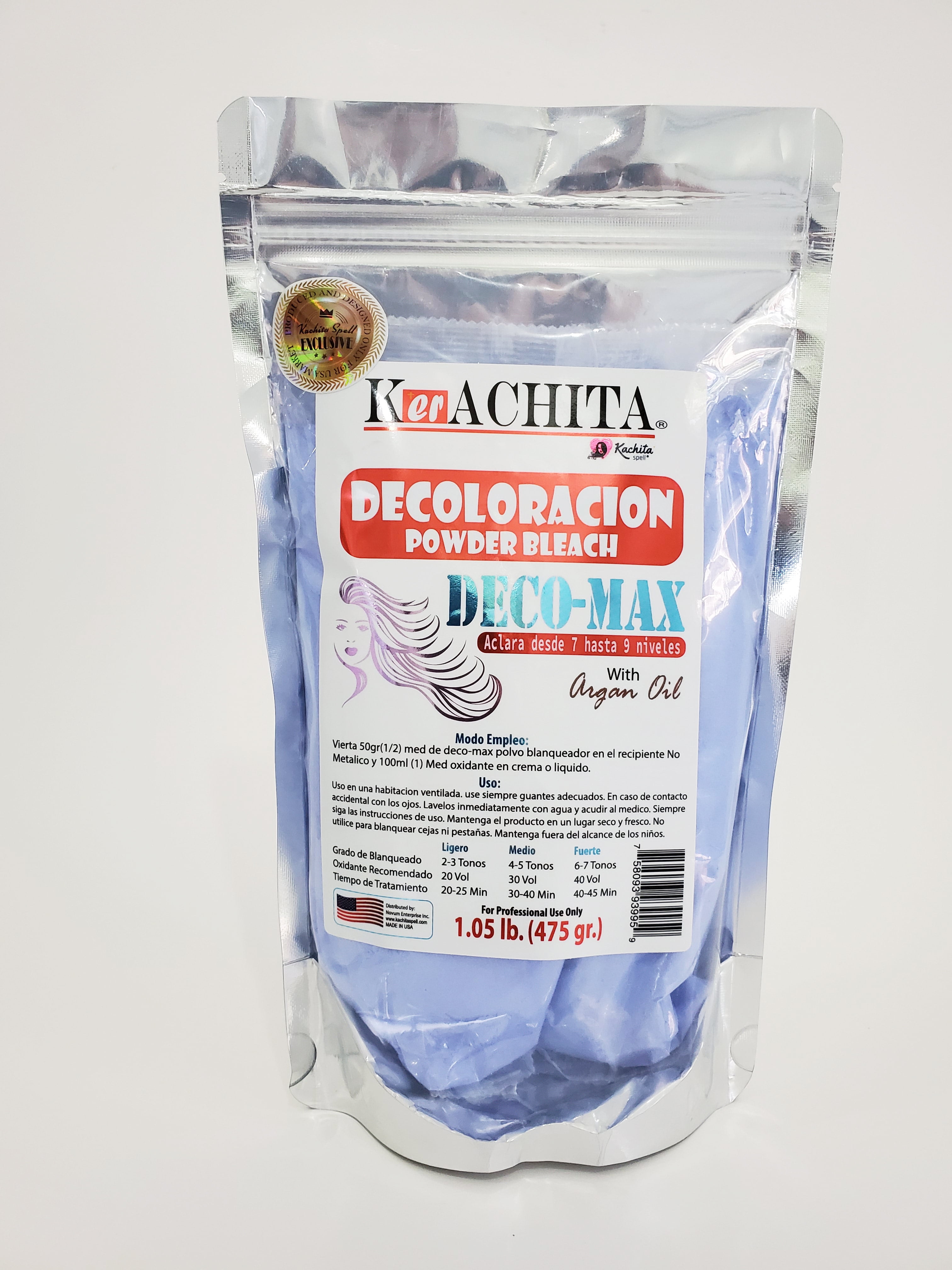 Kachita Spell Powder Lightener Deco-Max Decoloracion 1.05 Lb Made in USA