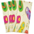 thumbnail image 2 of GZHJMY Soft Absorbent Reusable Kitchen Towels, Set of 6|28x18 in, Yellow Colorful Flip Flops Dining Kitchen Living Room Tea Towels Dish Towels Decorative Towels, 2 of 7