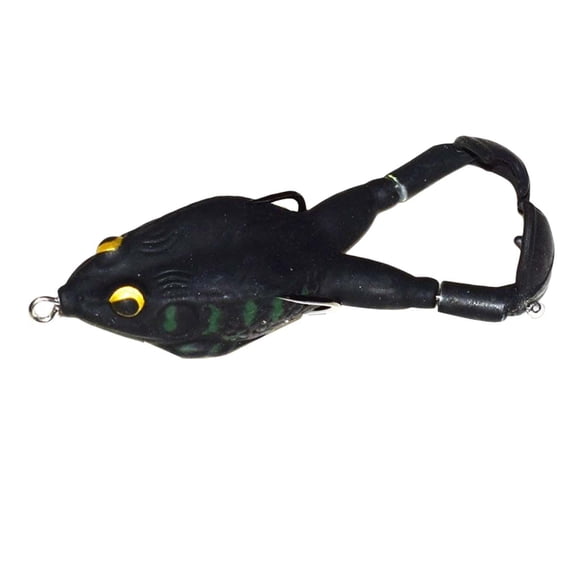 Cebos de silicona suave de rana, señuelos de rana para pesca, atractivos señuelos de pesca de sábalo, Jigging para pesca de trucha de lubina de cabeza estilo D