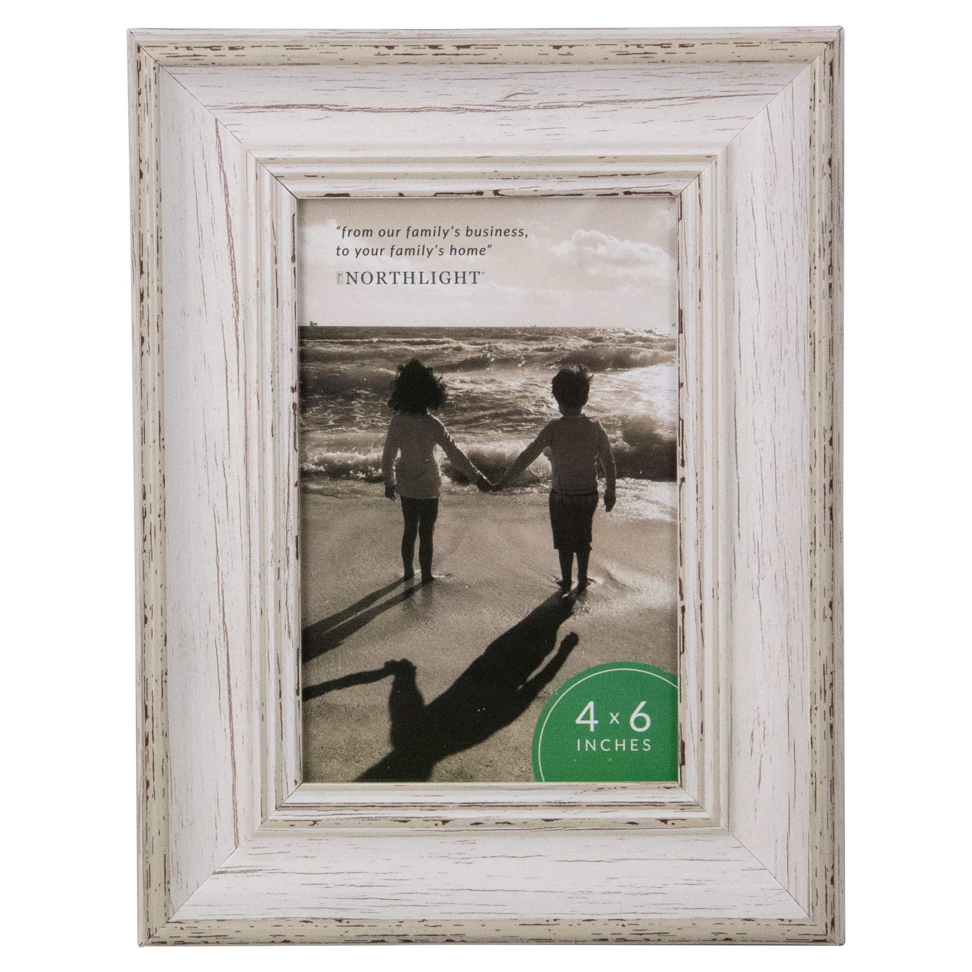 Northlight 4' x 6' Weathered Finish Photo Picture Frame - White