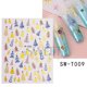 thumbnail image 1 of Pegatina de uñas de copo de nieve con purpurina dorada 3D, suéter blanco reflectante de invierno, Estrella bailarina, árbol de Navidad, lámina de aluminio, puntas de calcomanía de Año Nuevo, 1 of 4