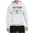 thumbnail image 3 of Autism Is Not A Disablity Itâ€™s A Different Abilty | Autism Awareness Dabbing Skeleton Inspirational Christian Unisex Graphic Hoodie Sweatshirt, White, Large, 3 of 5