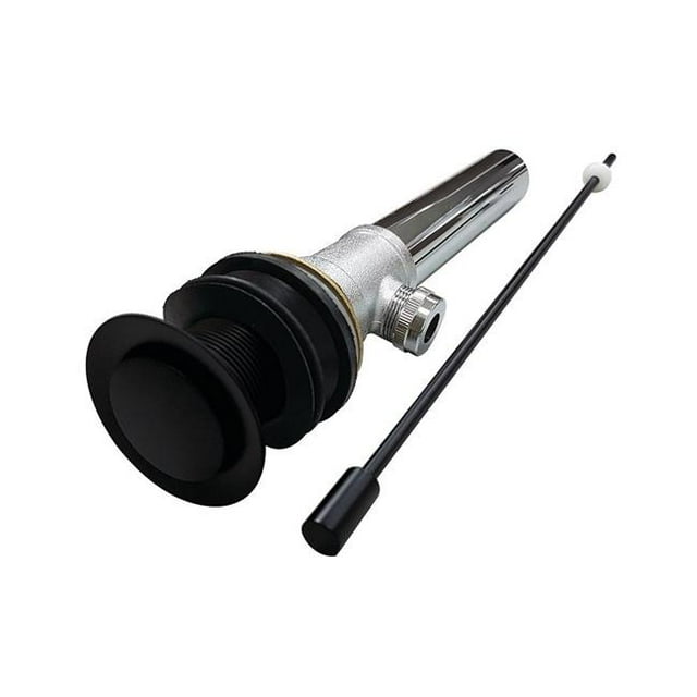 Kingston Brass KS8100MB Fauceture Pop-Up Drain without Overflow, Matte Black