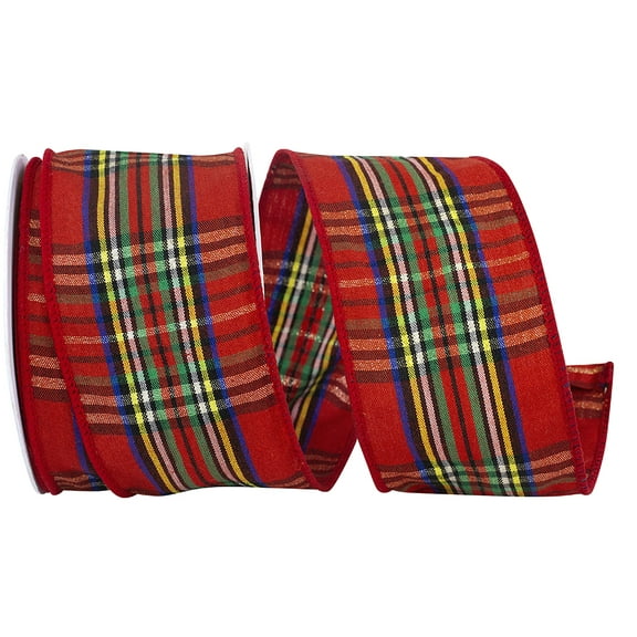 Reliant Ribbon - 94072W-985-40F, Ribbon, Red/green, 2-1/2 Inch, 10 Yards