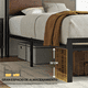thumbnail image 4 of Cama Individual FABATO con Cabecera y Luces LED con espacio de almacenamiento 10.4 pulgadas, 4 of 6