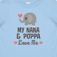 thumbnail image 4 of Inktastic Nana and Poppa Love Me Grandchild Elephant Boys or Girls Baby T-Shirt, 4 of 5