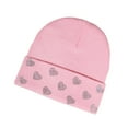 thumbnail image 2 of FAWUUDO Unisex Beanie Winter Knitted Skull Cuffed Soft Warm Hat for Men and Women Slouchy Ski Watch Cap Printed Beanies Pink, 2 of 3