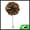 Dark Coffee Color, variant on Flower Lapel Pin 1 Pc Blue