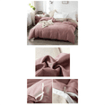 thumbnail image 2 of Organic Club Queen Size Cotton Duvet Cover Set of 3 Comforter Cover with 2 Pillowcases with Envelope Closure 100% Cotton Bedding Set, Machine Washable, Dusty Rose, 2 of 8