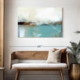 thumbnail image 3 of Elephant Stock Abstract Foggy Morning Wall Art - Horizontal Canvas Wall Art - Living Room Wall Decor - Abstract Canvas - White And Beige Decor - 45" x 30", 3 of 8