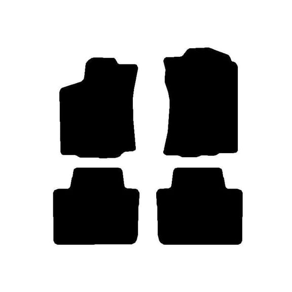 Auto Mats and Accessories 4 Piece Set Custom Carpeted Floor Mats Compatible with 2018-2023 Toyota Tacoma Access Cab (Black) Made in the USA