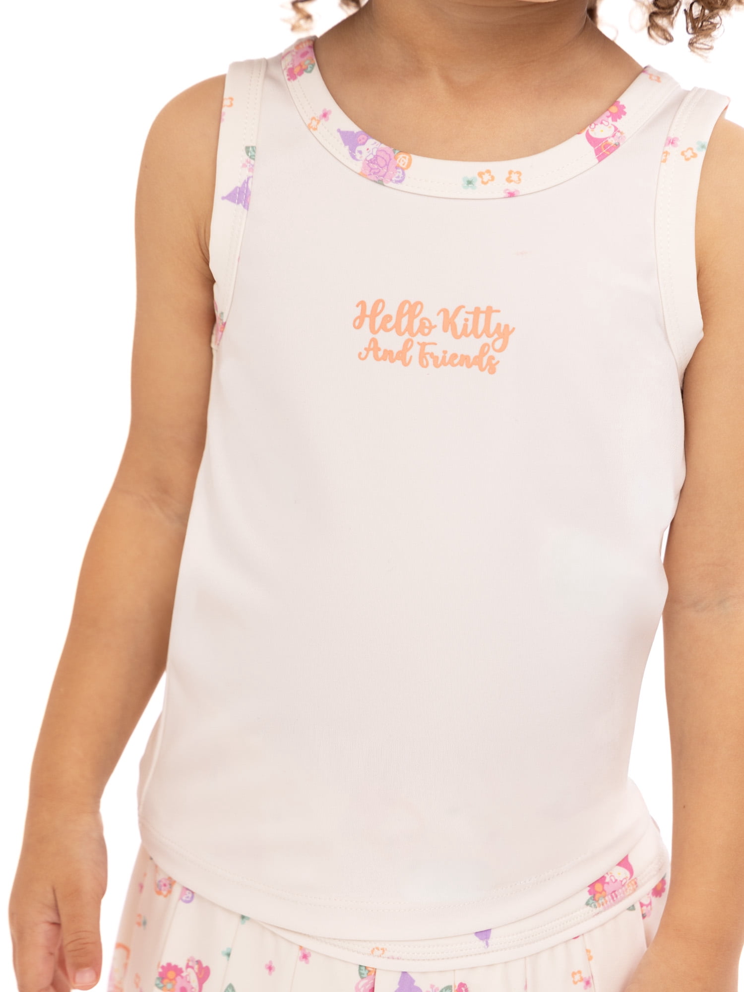 Hello Kitty & Friends Toddler Girls Active Tank Top and Pleated Skort Set, 2-Piece, Sizes 12M-3T