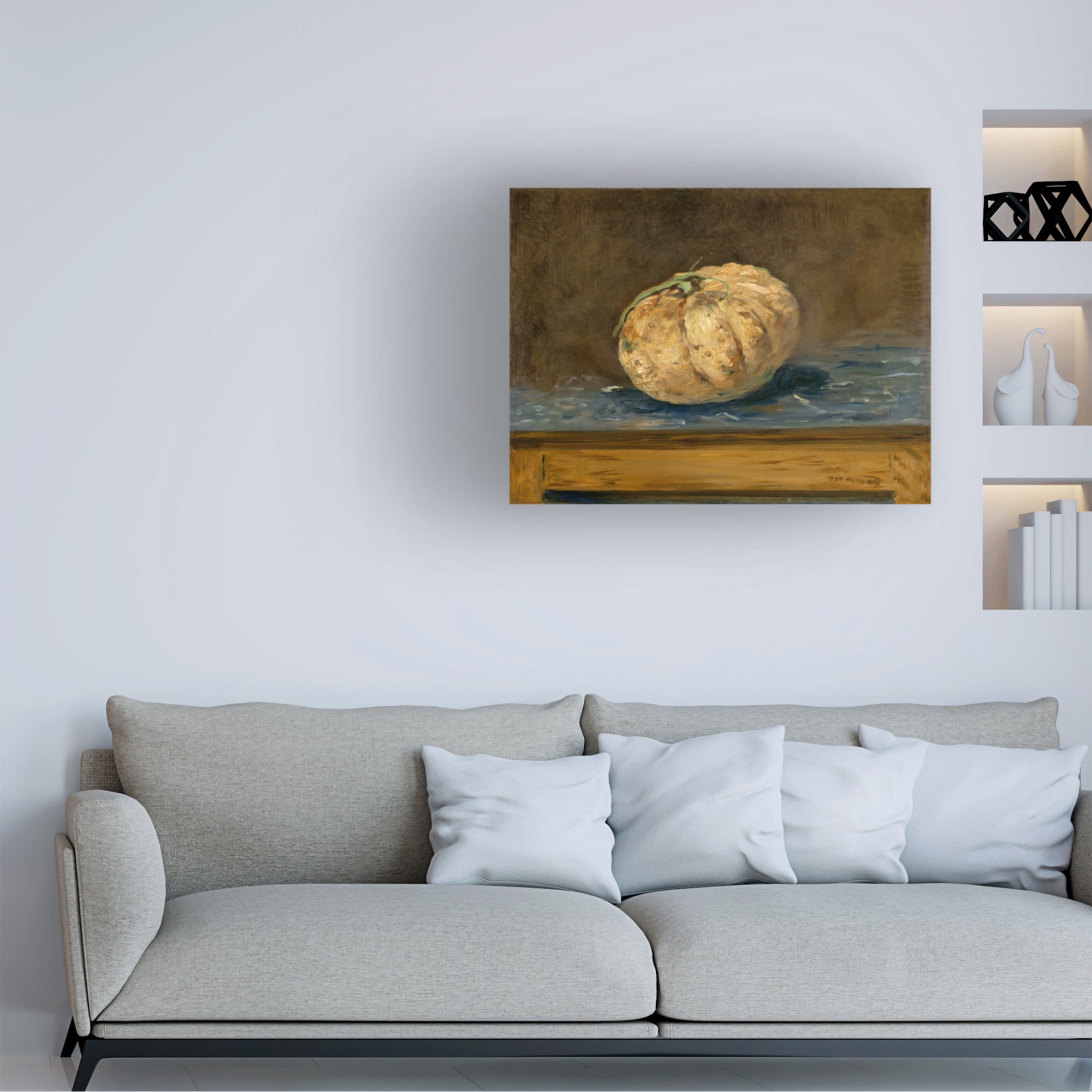 Edouard Manet 'The Melon, c. 1880' Canvas Art - 47 x 35 Inches