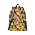 thumbnail image 3 of Balery Tulips Flowers Vintage Canvas Backpack for Men and Women - Large Capacity, Durable Travel Laptop Bag for School, Work, Hiking, and Outdoor Activities, 3 of 7