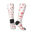 thumbnail image 4 of Balery Pink Hearts Fun Novelty Socks Men'S Women'S Crew Socks Funny Crazy Novelty Socks Quirky And Cool Socks, 4 of 9