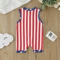 thumbnail image 6 of MZXELPRJD Baby Girl Bubble Romper Unisex Baby Clothing Set Boy Striped Romper Bodysuit Sleeveless 4th July Jumpsuit 6-12m Boys 0-3 Months Outfits Baby Girl Outfits 18-24 Months, 6 of 8