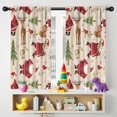 thumbnail image 5 of Blackout Kids Curtains,Beige Christmas Santa and Animal Pattern Childrens Insulated Curtains Set Of 2,Bedroom Essentials,Toddler Room Decor 42"x54", 5 of 5