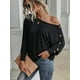 thumbnail image 1 of Camiseta de manga larga con cuello redondo para mujer, Jersey holgado informal elegante, Tops sólidos, ropa para viajar, primavera y otoño, 2022, 1 of 4