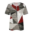 thumbnail image 4 of Fiudx Ofertas y Liquidaciones Blusa Superior con Estampado de Manga Corta y Cuello En V, Cómoda E Informal, a La Moda para Mujer, 4 of 5