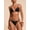 Black, variant on All-Over Print Beaded Bikini Set With Matching Wrap Skirt - Beach Swimsuit for Women