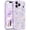 Apricot Blossom/Purple, variant on for iPhone 17 Pro Max Case Compatible with MagSafe [Curly Wave Edge][Full Camera Protection] Floral Translucent Shockproof Magnetic Women Phone Case for 17 Pro Max, Floratopia/Brown