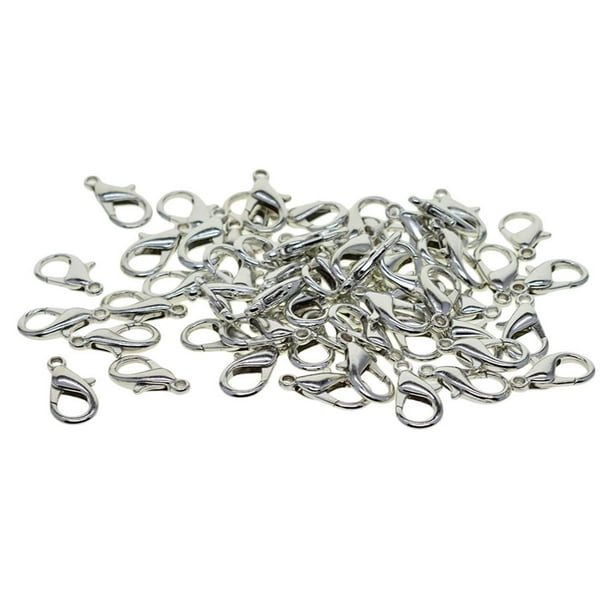 50 Set Durable Metal Lobster Claw Clasps Jewelry Connectors Hook