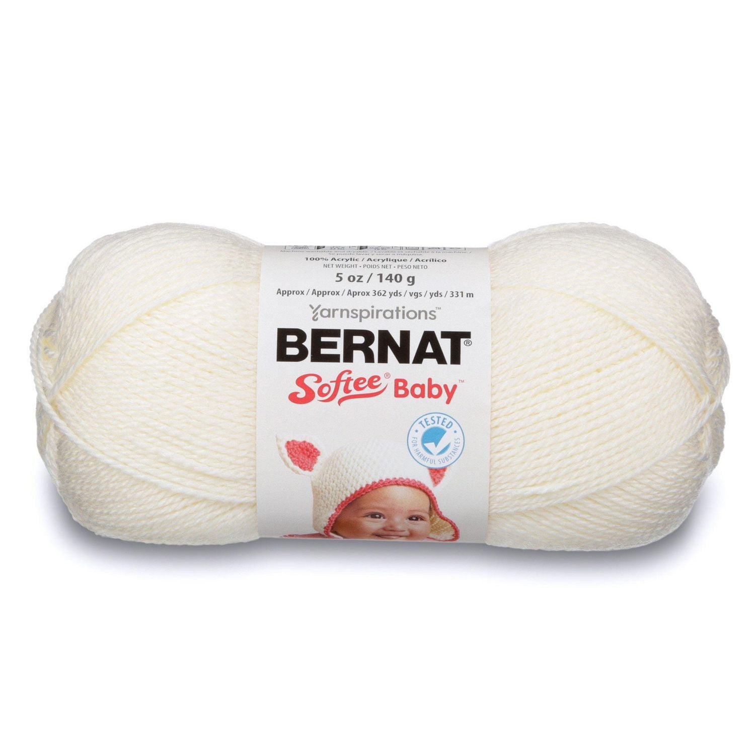 Bernat® Softee® Baby™ Yarn, Acrylic #3 DK, 5oz/140g, 362 Yards, Soft