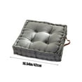 thumbnail image 3 of EazyTech 17in Square Memory Foam Floor Cushion with Handle - Thickened Support for Sitting Meditation Office Gaming, Multi-Purpose Tatami Sofa Pillow, Portable & Durable Home Decor Gift Gray, 3 of 7