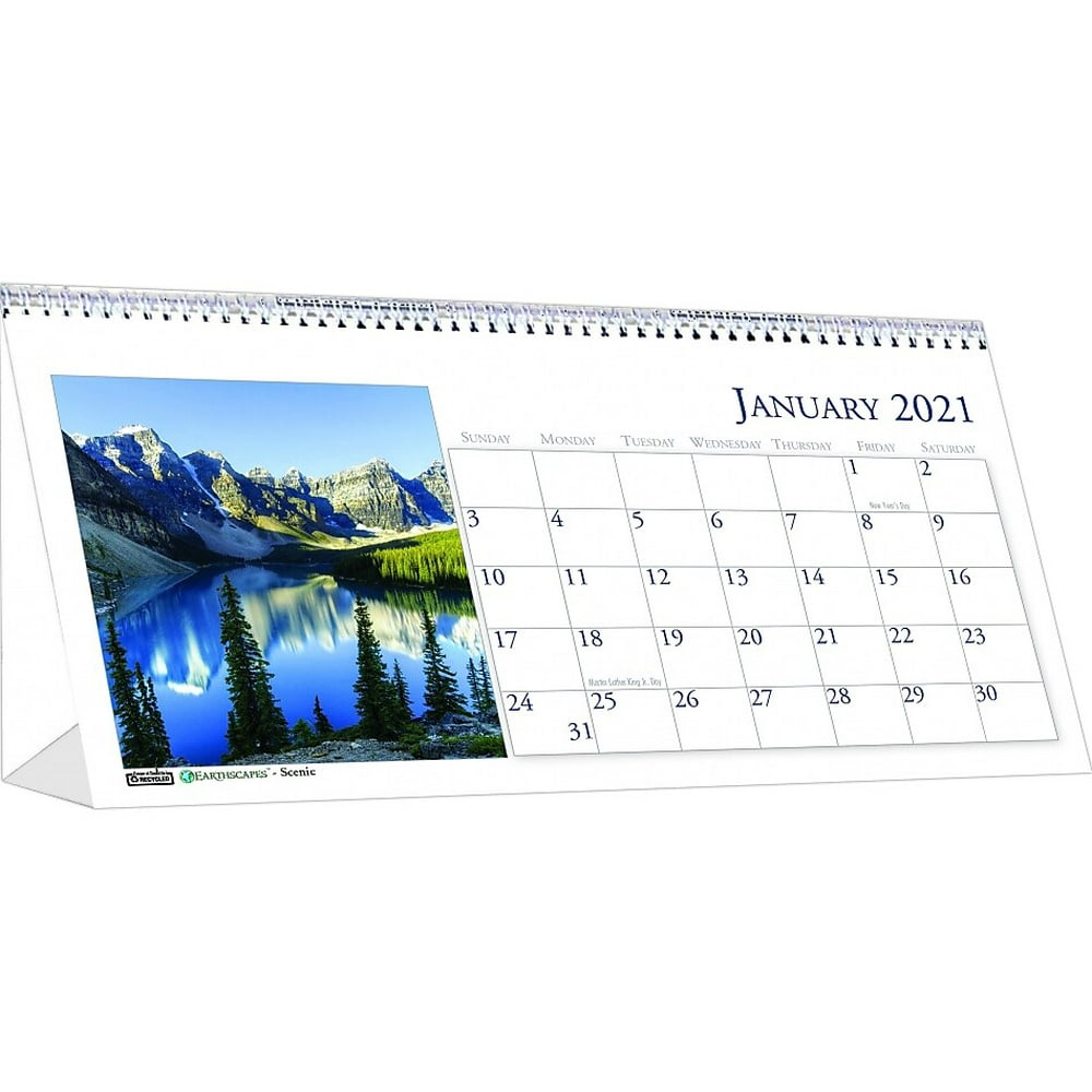 Blue Sky 2021 4 5 X 8 5 Desk Calendar Earthscapes Scenic White blue-sky-2021-4-5-x-8-5-desk-calendar-earthscapes-scenic-white