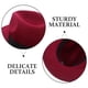 thumbnail image 3 of Sombrero fedora clásico unisex de lana estructurada para hombre y mujer (rojo vino), 3 of 7