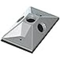 thumbnail image 3 of Bell Housse de Porte-Lampe Rectangulaire à Triple Sortie Gris 5189-5 Résistant aux Intempéries, 3 of 3