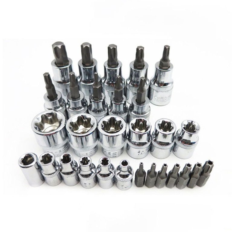 29 Pieces Torx Star Bit Socket Set Male Female Torx Star Socket