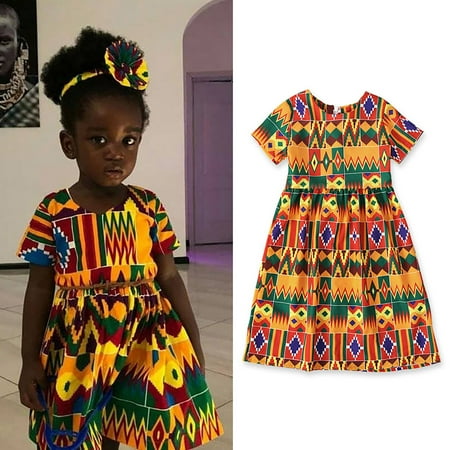 

pop seller Toddler Baby Girl Dresses Casual Short-sleeve Straps Cute Floral Sundress Summer