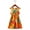 Yellow, variant on YHAJDS Girls Ruffle Sleeve Dress Solid Color Round Neck Puff Sleeve Summer Princess Sundress for Big Kids